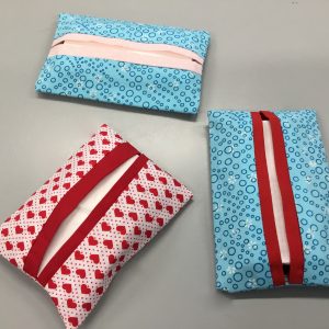 Tissue Holder Red & Blue