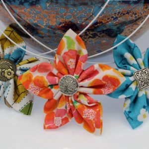 3 Fabric Necklaces